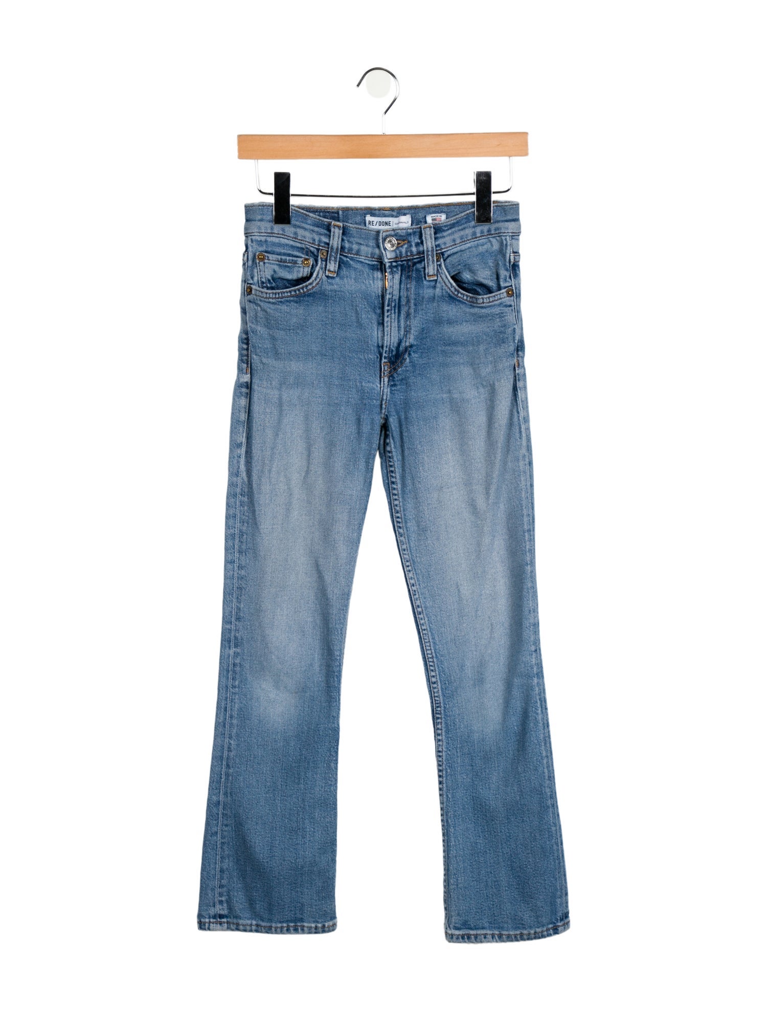 RE/DONE Mid-Rise Straight Leg Jeans