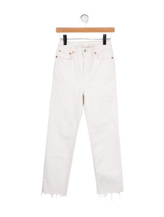 RE/DONE High-Rise Straight Leg Jeans