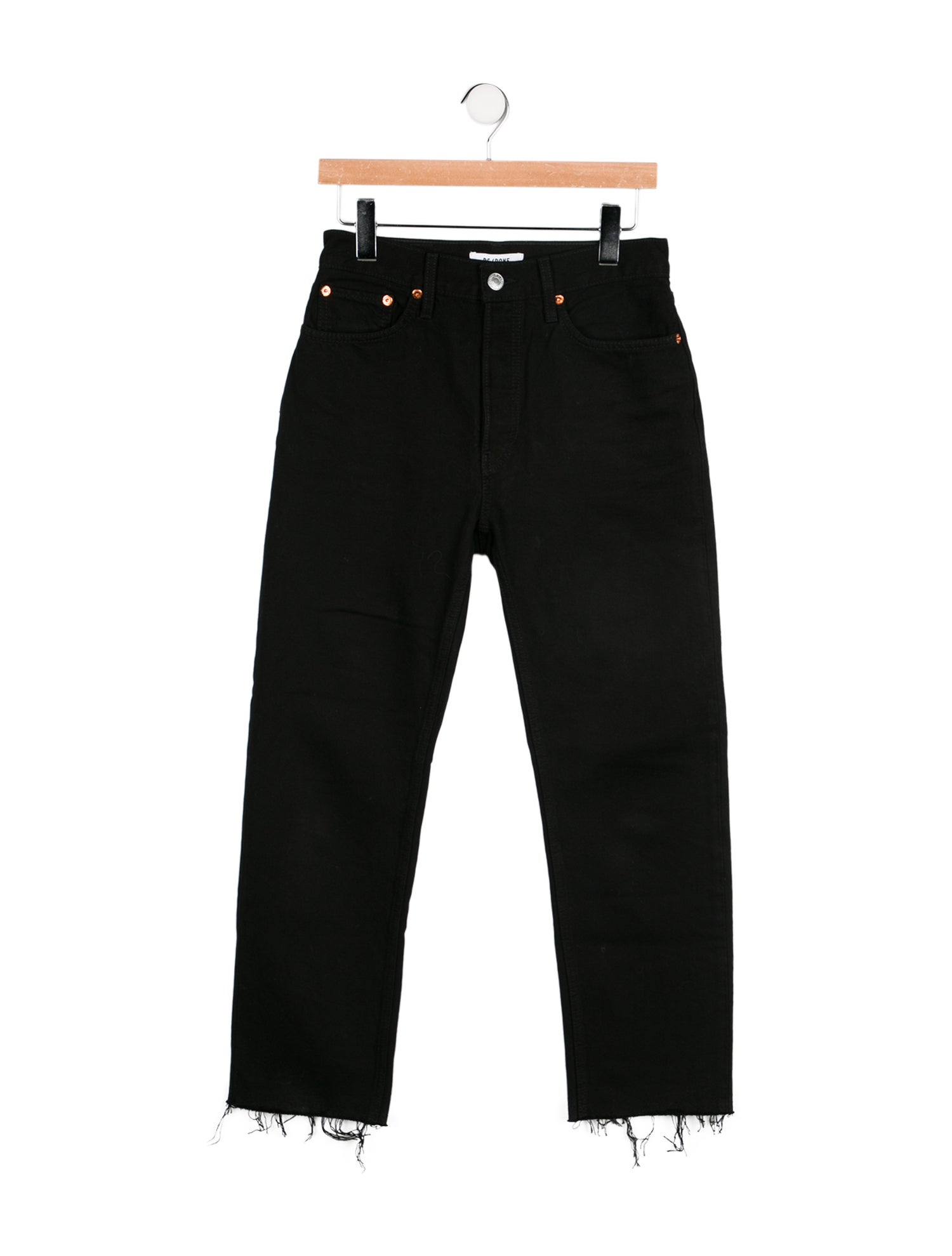 RE/DONE High-Rise Straight Leg Jeans