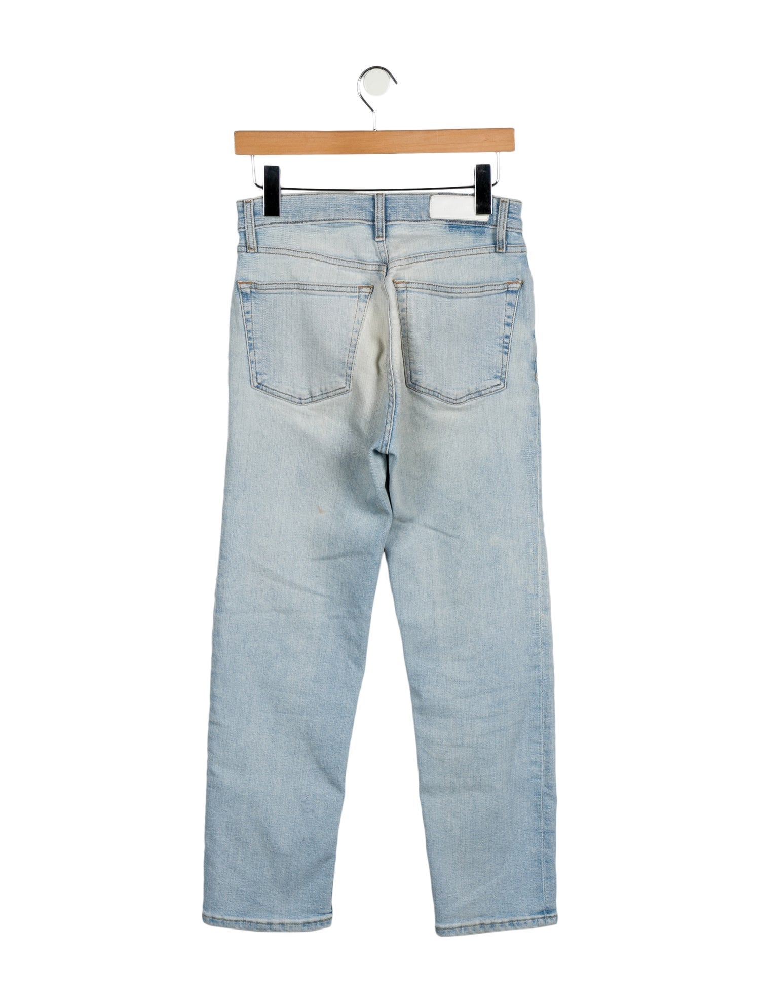 RE/DONE High-Rise Straight Leg Jeans