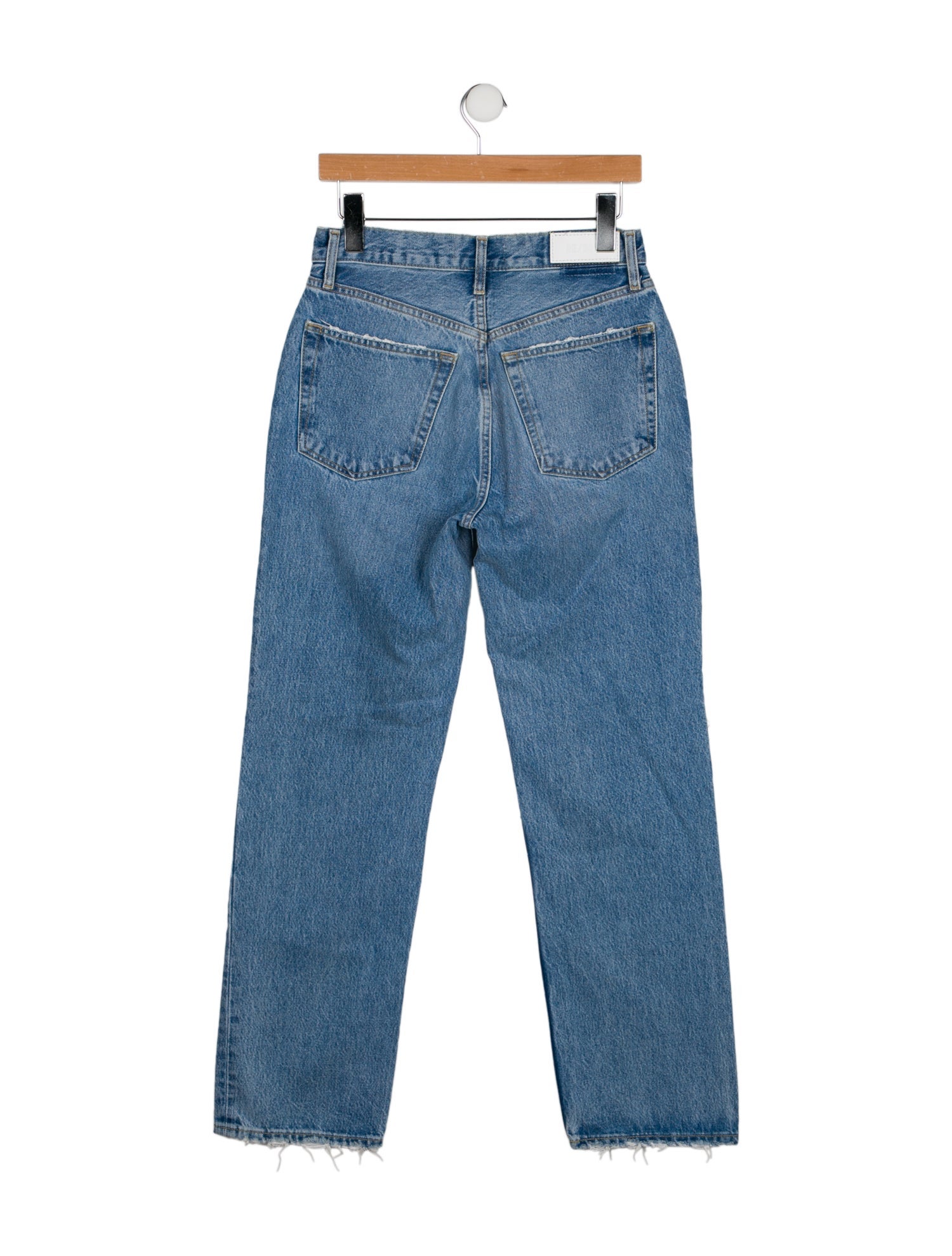RE/DONE High-Rise Straight Leg Jeans
