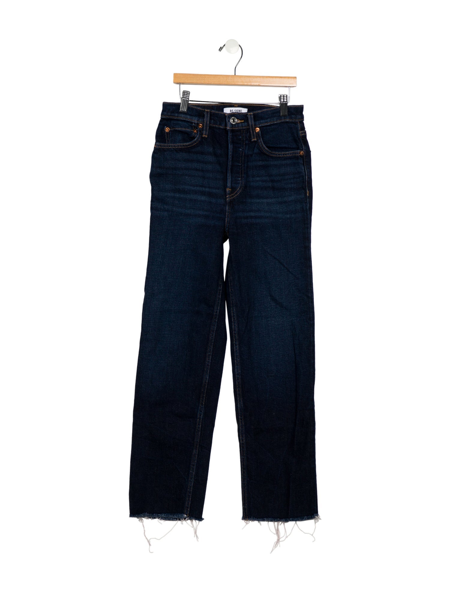 RE/DONE High-Rise Straight Leg Jeans