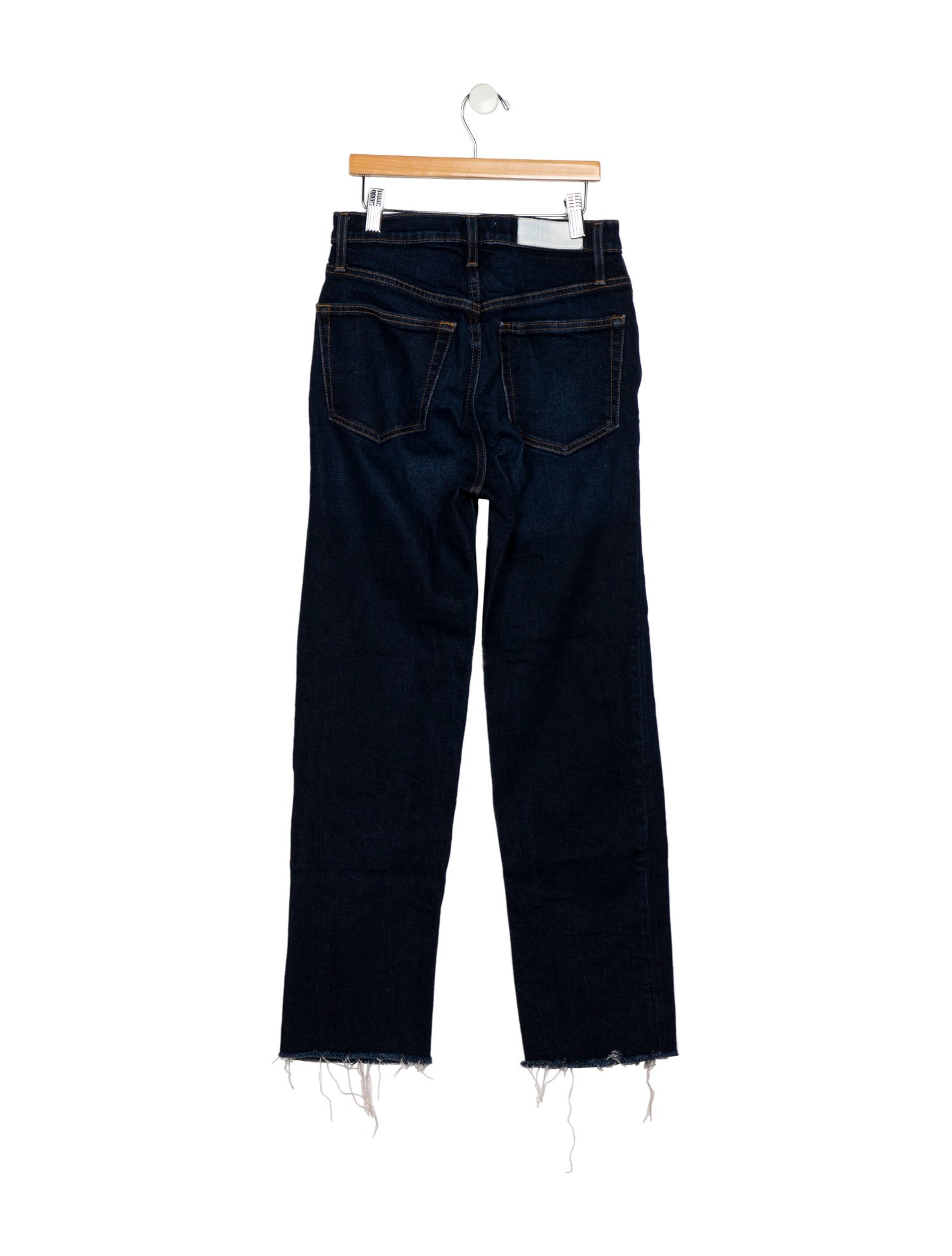 RE/DONE High-Rise Straight Leg Jeans