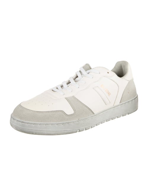 RE/DONE Leather Colorblock Pattern Sneakers