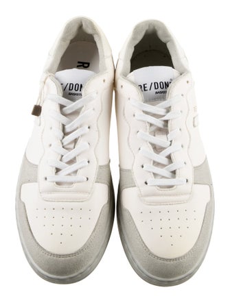 RE/DONE Leather Colorblock Pattern Sneakers