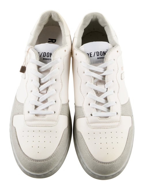 RE/DONE Leather Colorblock Pattern Sneakers