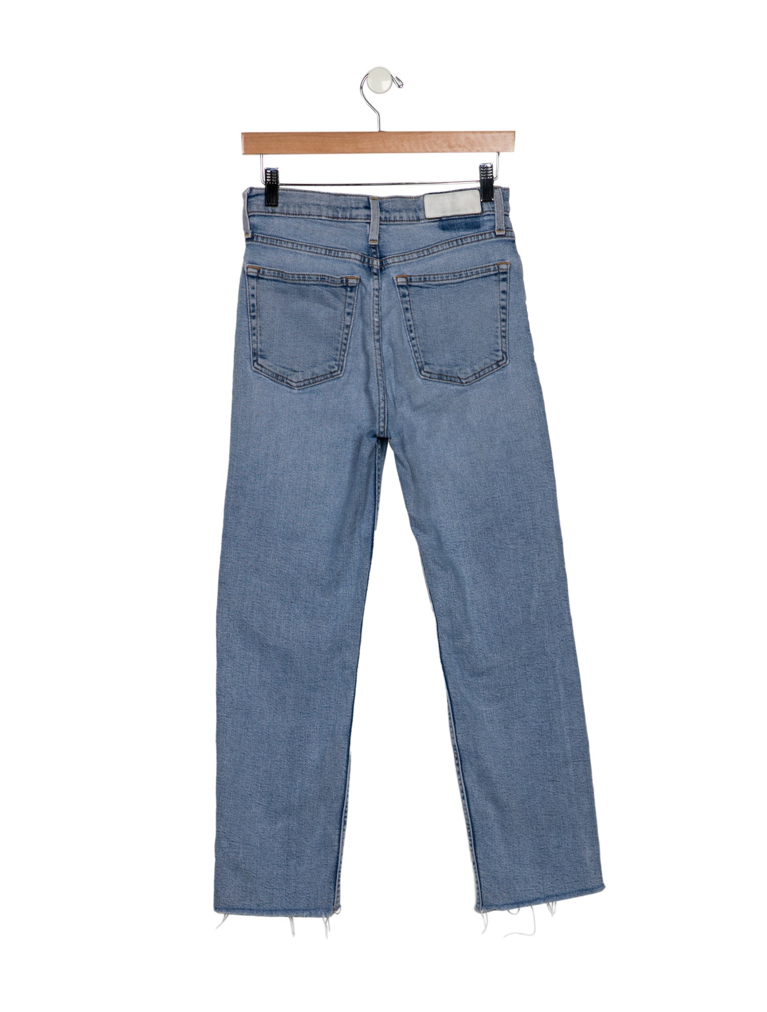 RE/DONE High-Rise Straight Leg Jeans