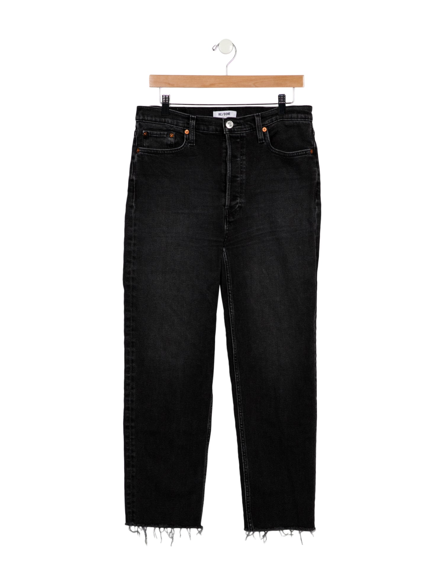 RE/DONE Low-Rise Straight Leg Jeans