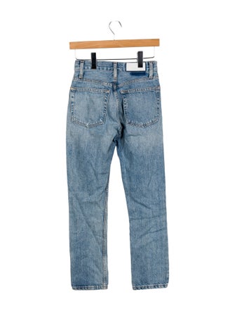 RE/DONE Mid-Rise Straight Leg Jeans