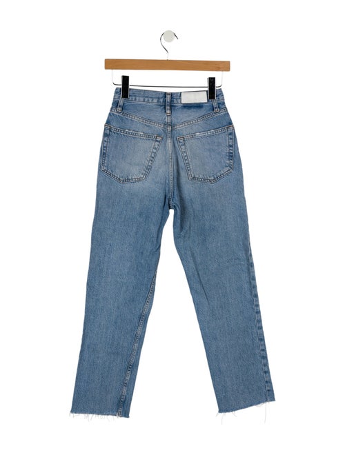 RE/DONE High-Rise Straight Leg Jeans