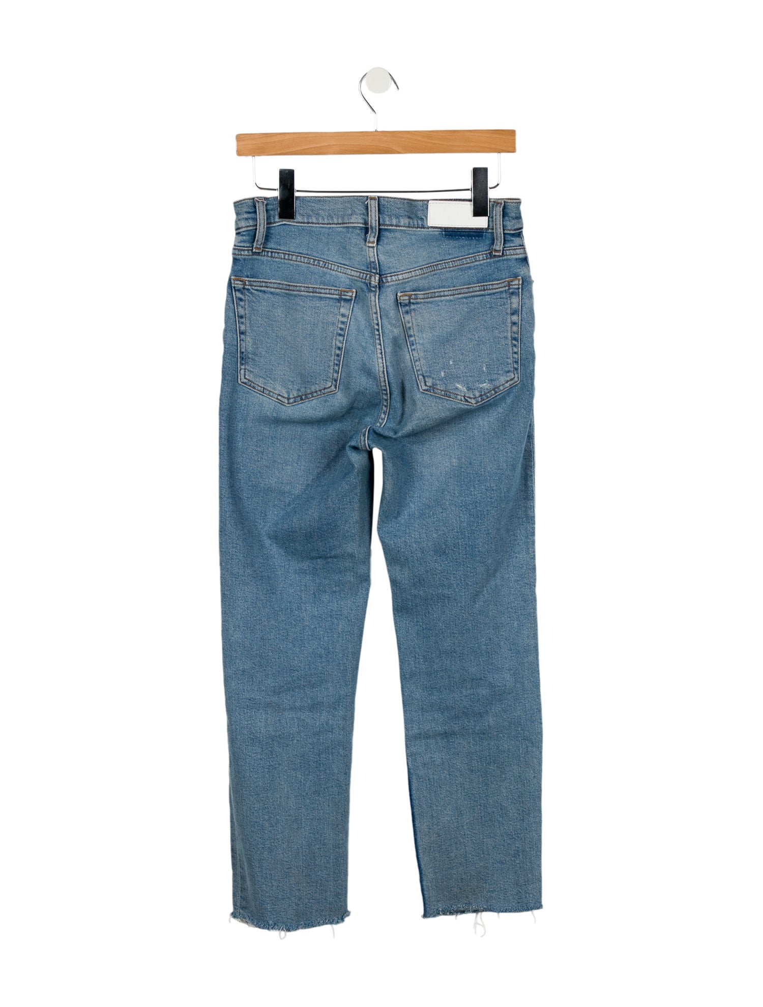 RE/DONE High-Rise Straight Leg Jeans