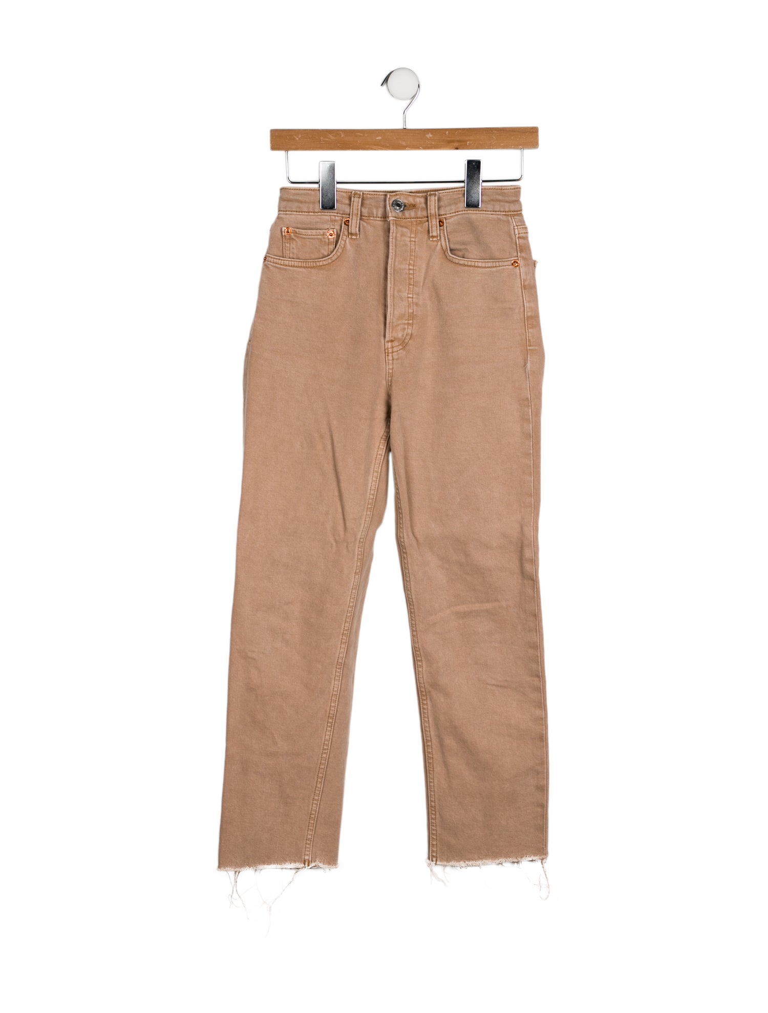 RE/DONE High-Rise Straight Leg Jeans