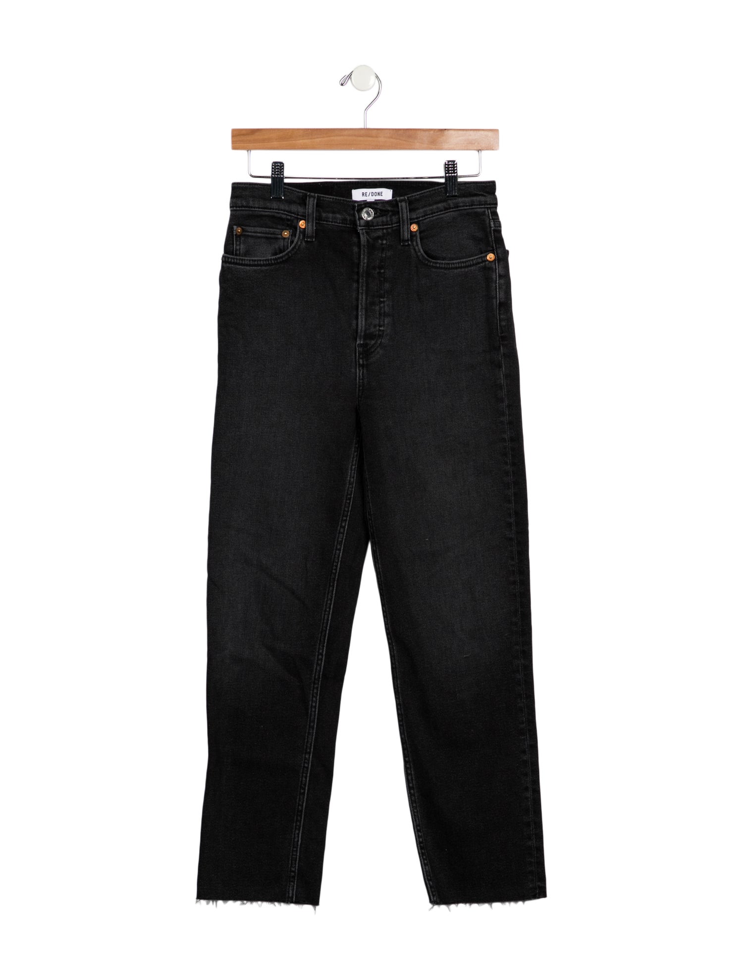 RE/DONE High-Rise Straight Leg Jeans
