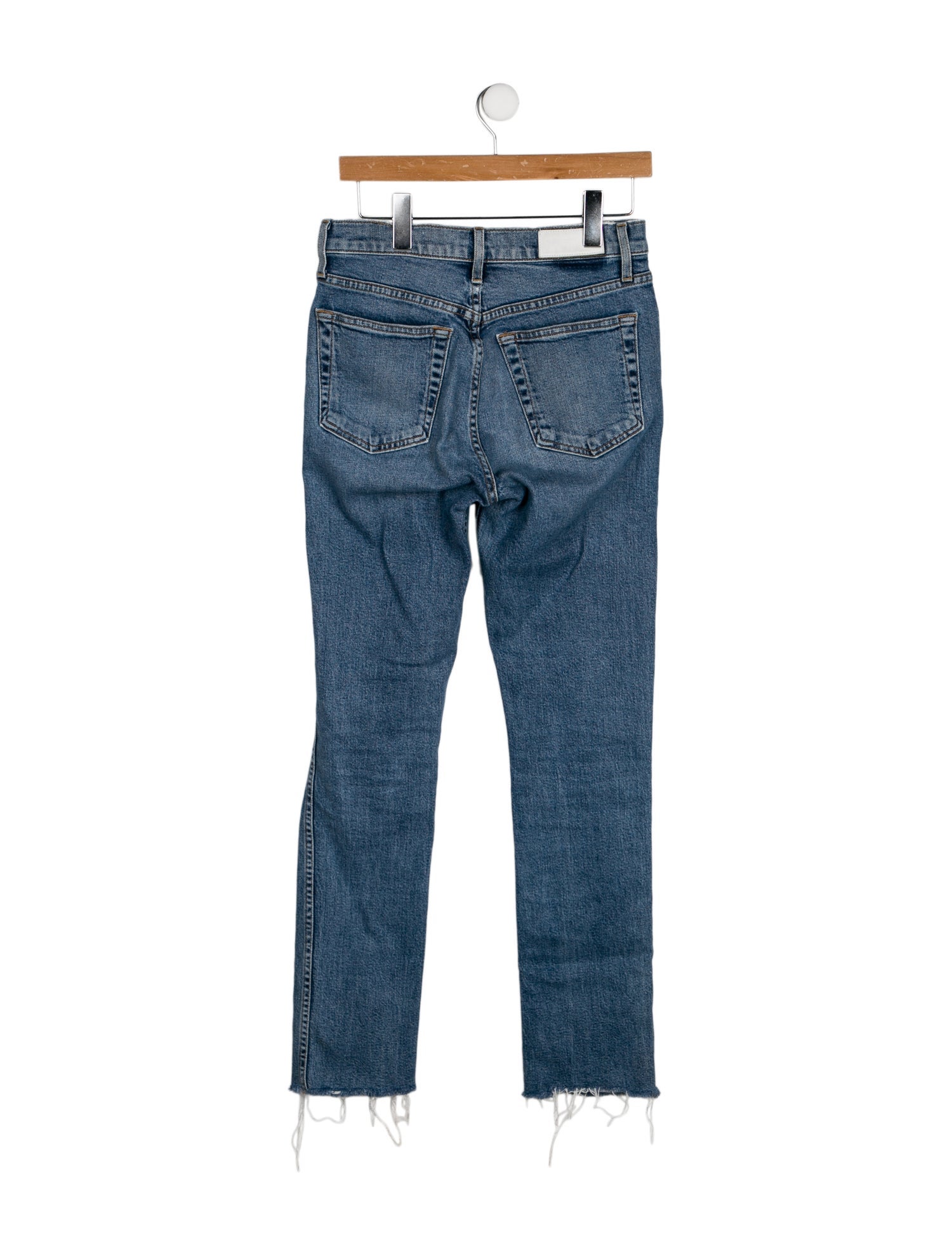 RE/DONE High-Rise Straight Leg Jeans