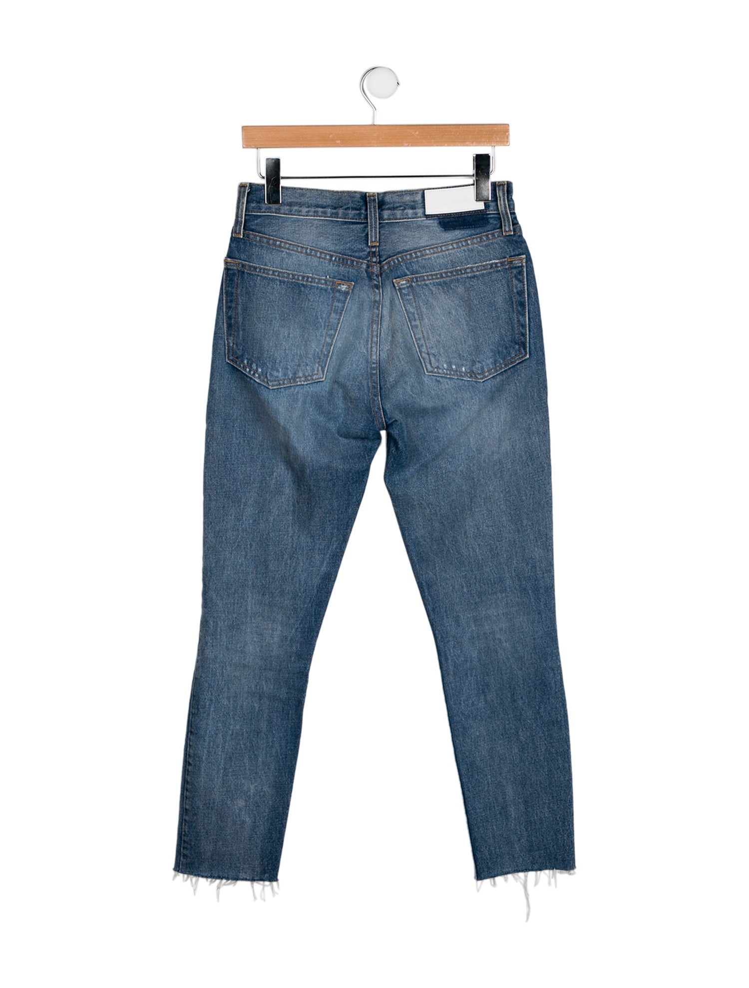 RE/DONE High-Rise Straight Leg Jeans