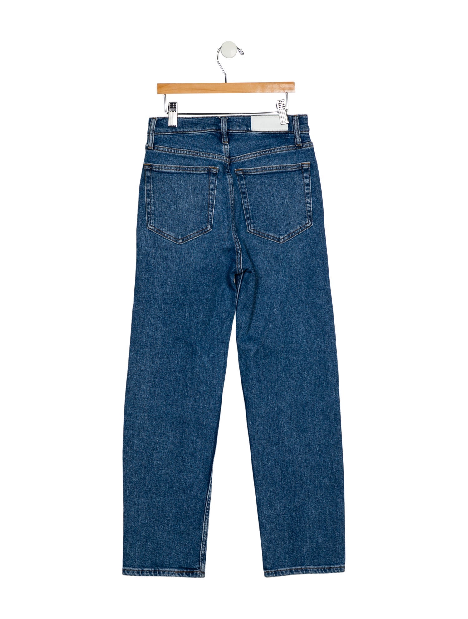 RE/DONE High-Rise Straight Leg Jeans