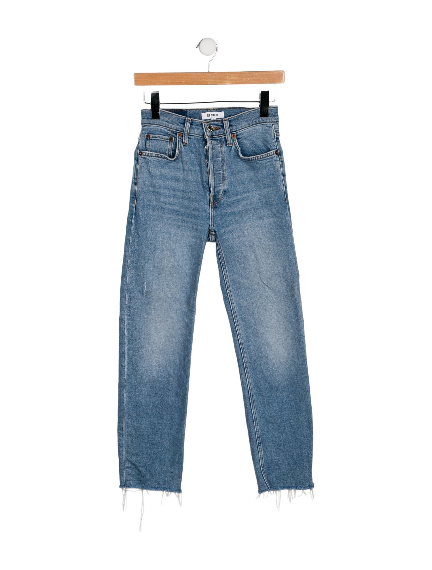 RE/DONE Mid-Rise Straight Leg Jeans