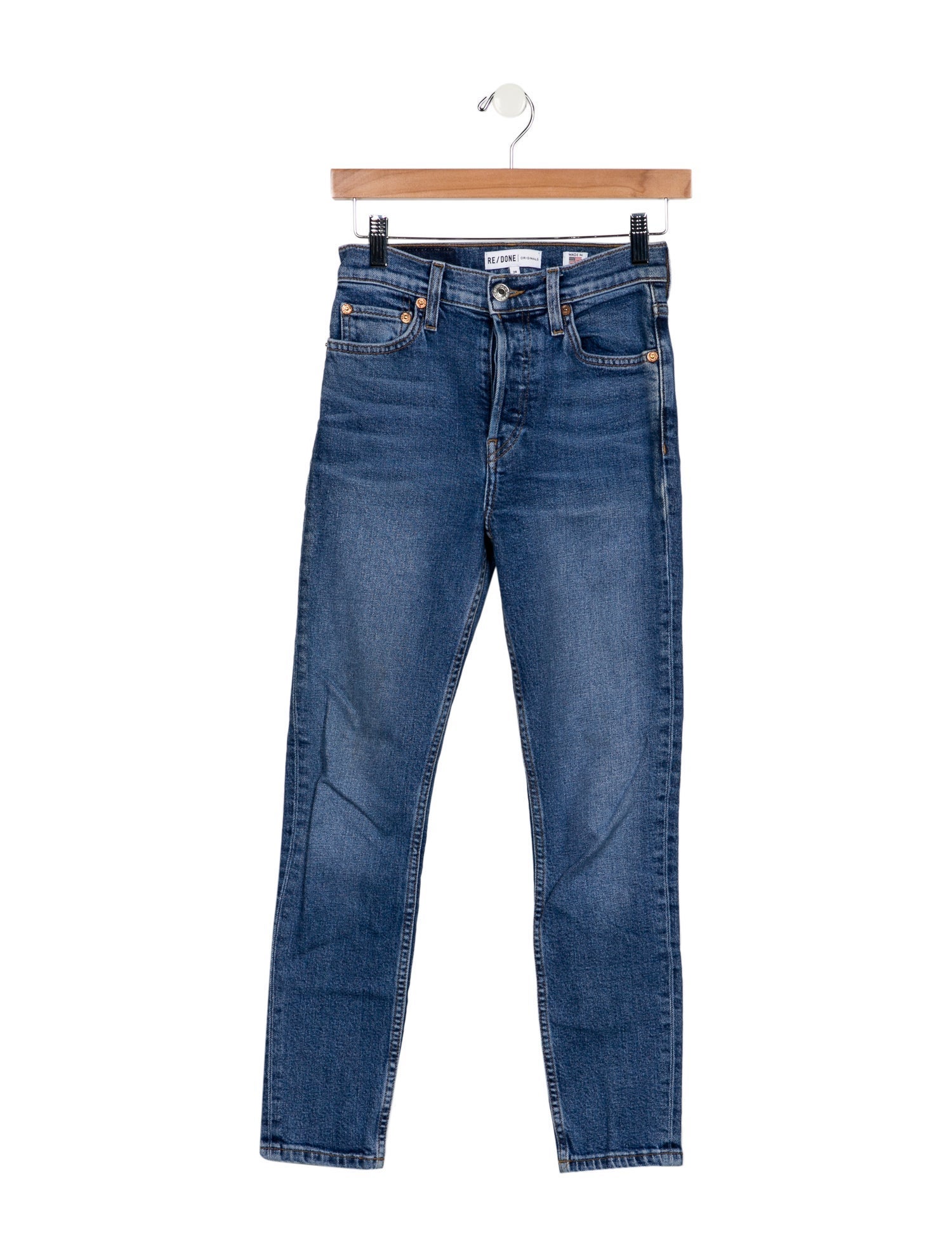 RE/DONE Mid-Rise Skinny Leg Jeans