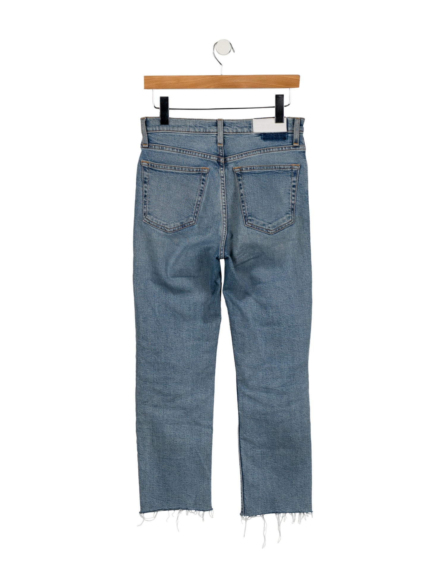 RE/DONE High-Rise Straight Leg Jeans