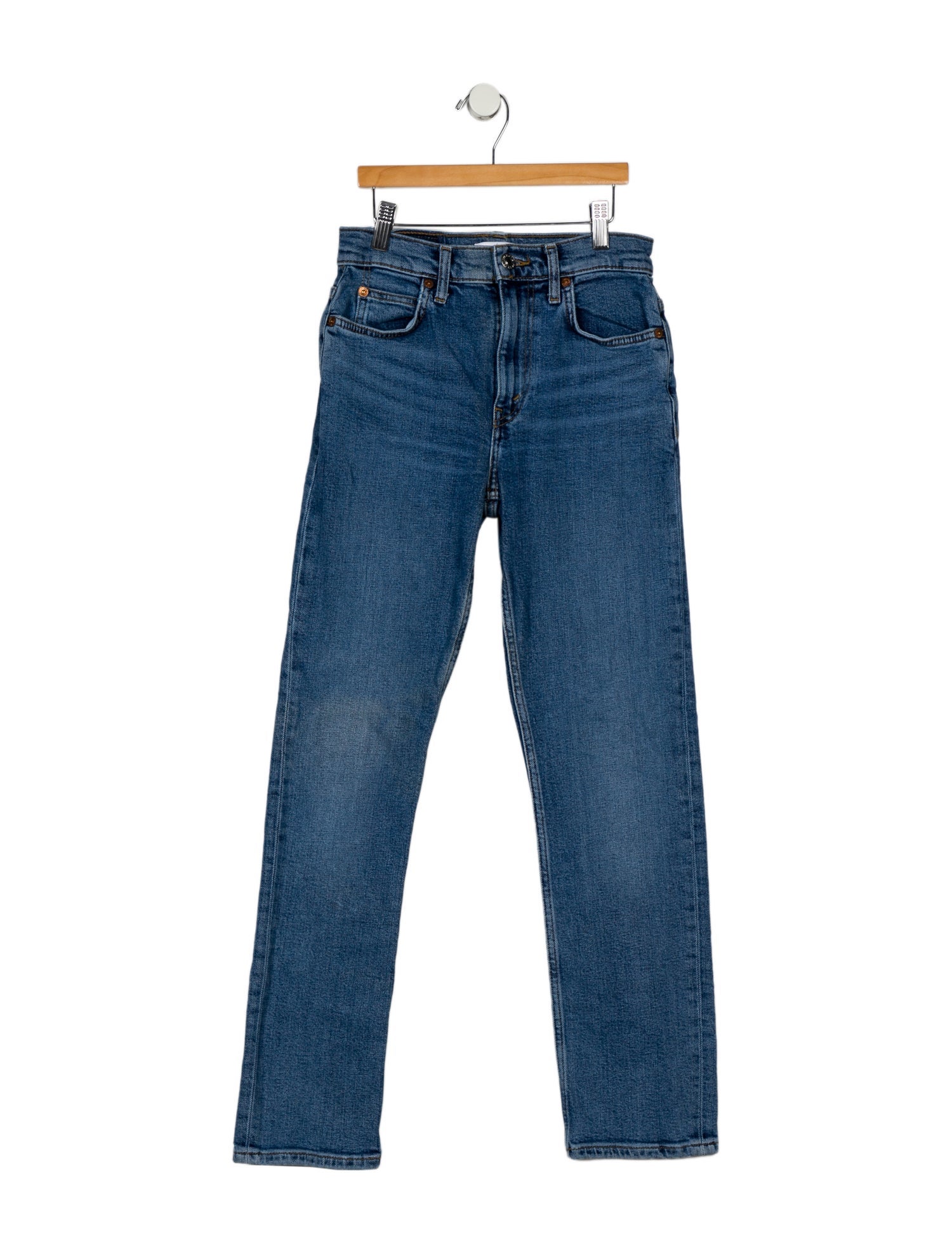RE/DONE Mid-Rise Straight Leg Jeans