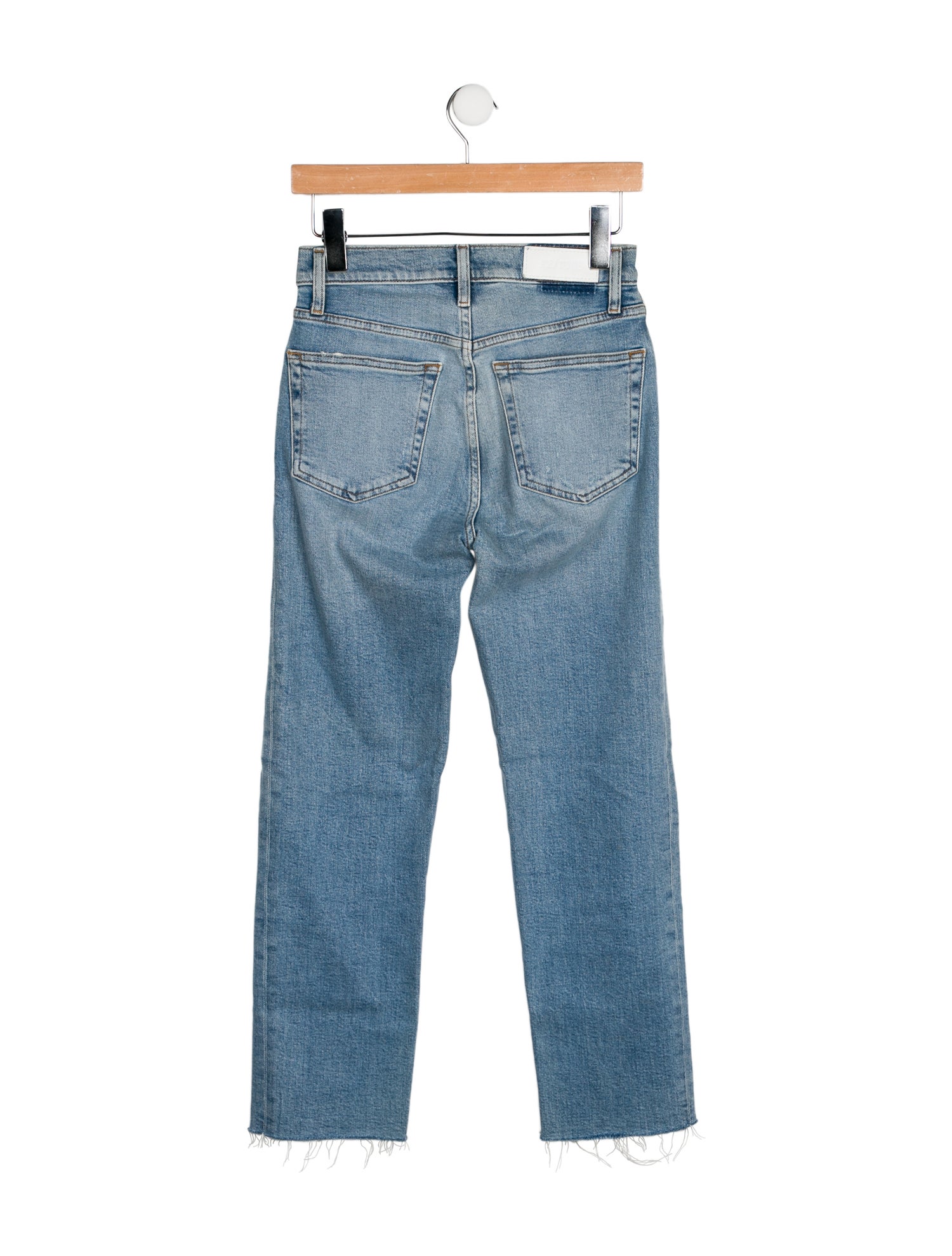 RE/DONE High-Rise Straight Leg Jeans
