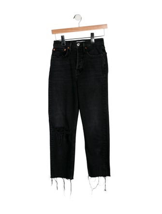 RE/DONE High-Rise Straight Leg Jeans