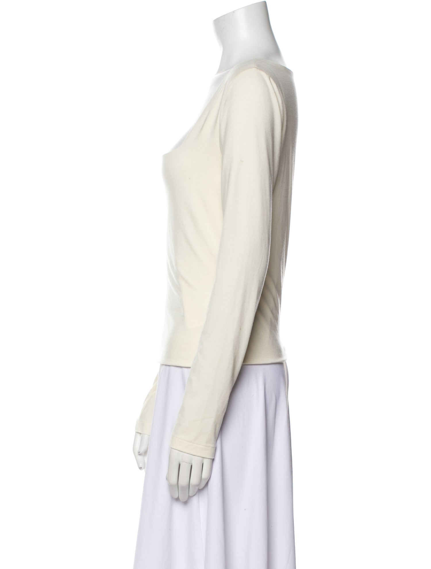 RE/DONE Square Neckline Long Sleeve Top