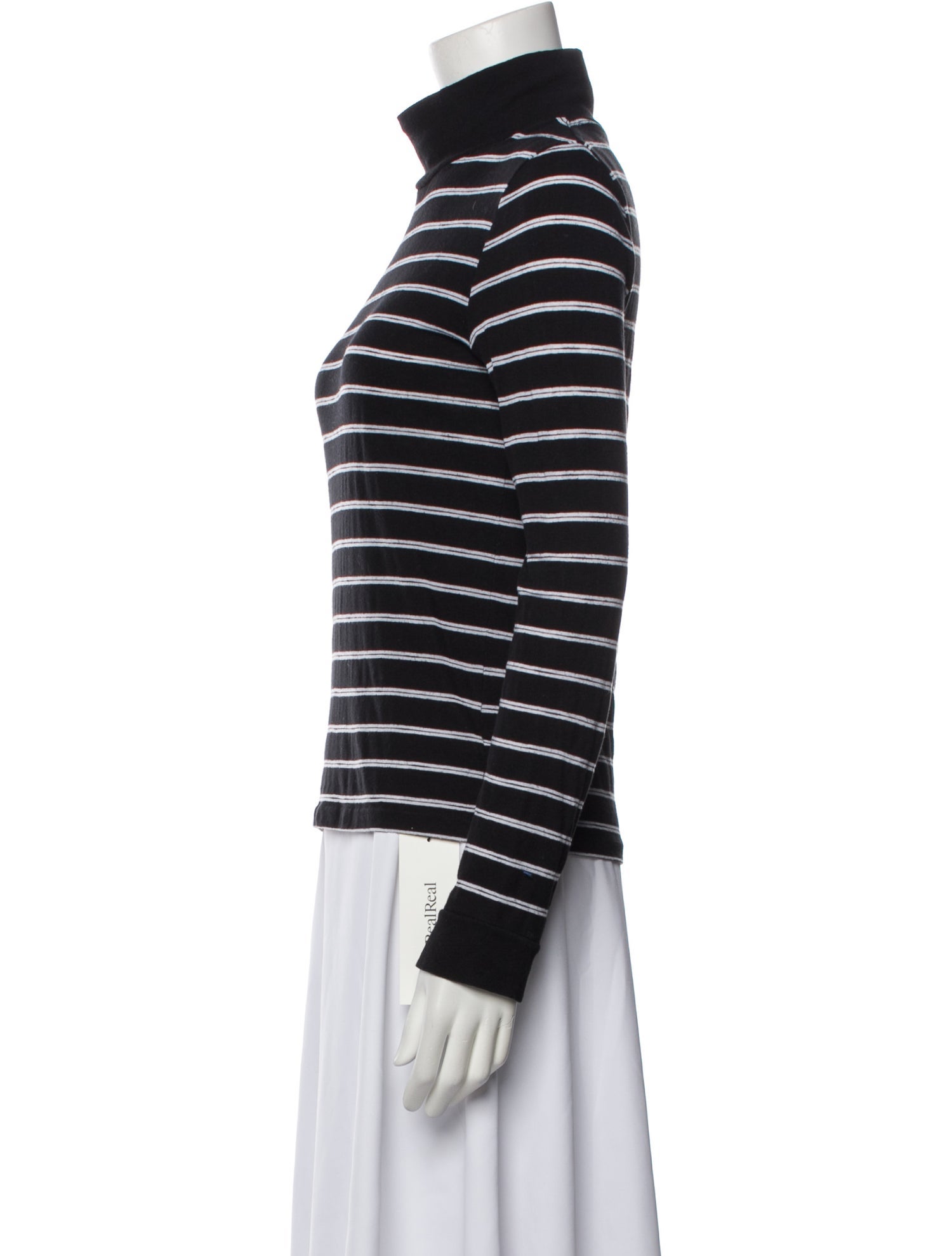 RE/DONE Striped Turtleneck Sweatshirt