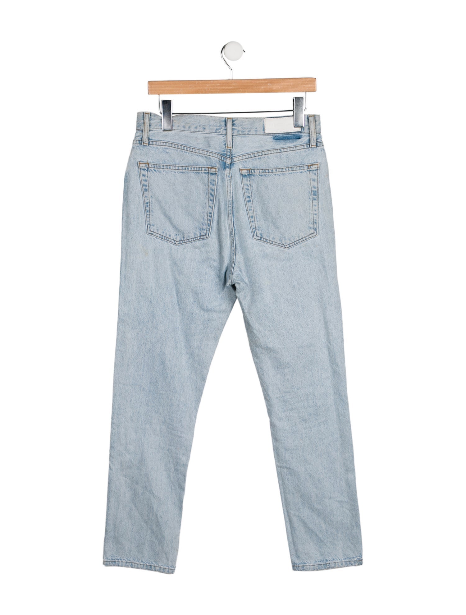RE/DONE High-Rise Straight Leg Jeans