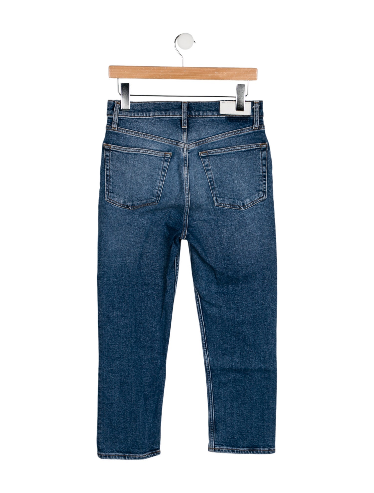 RE/DONE High-Rise Straight Leg Jeans