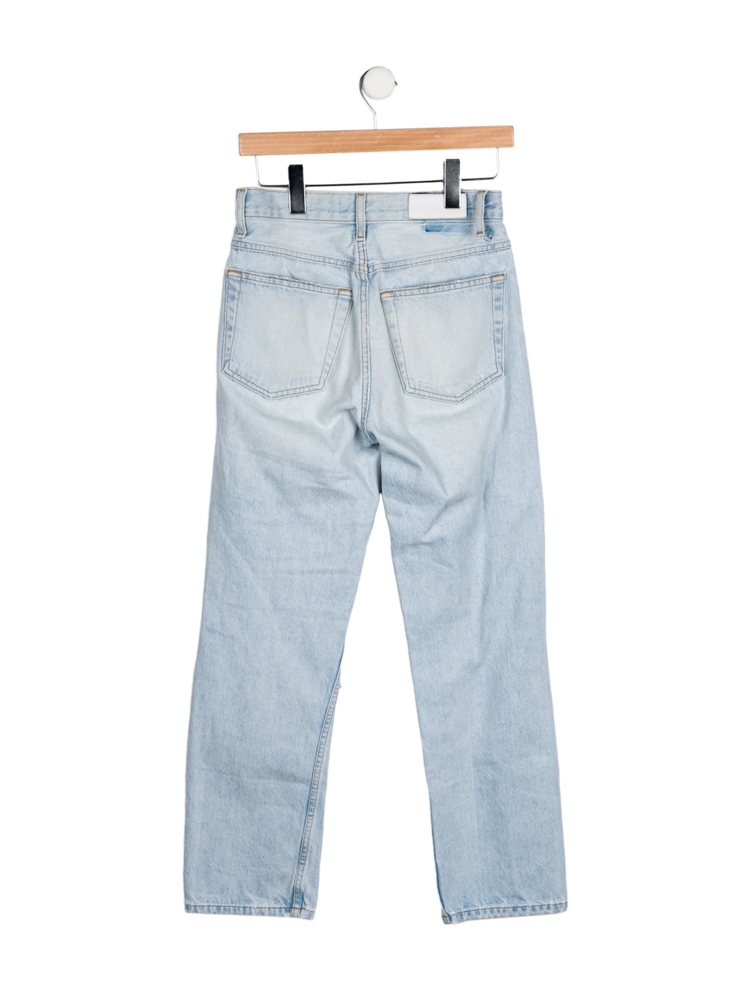 RE/DONE High-Rise Straight Leg Jeans