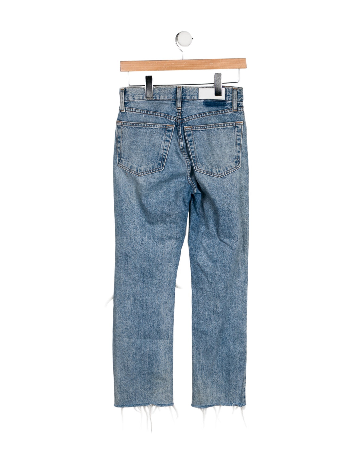 RE/DONE High-Rise Straight Leg Jeans