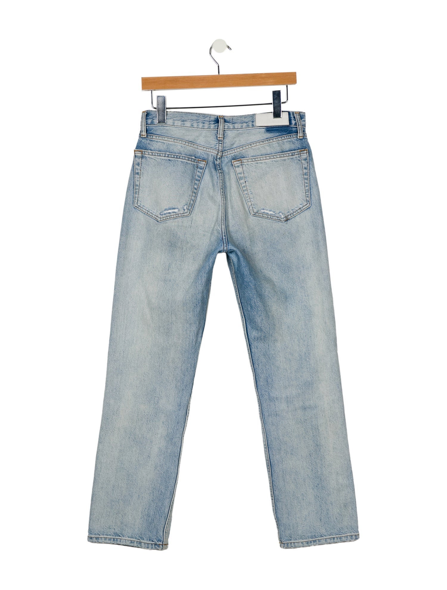 RE/DONE High-Rise Straight Leg Jeans