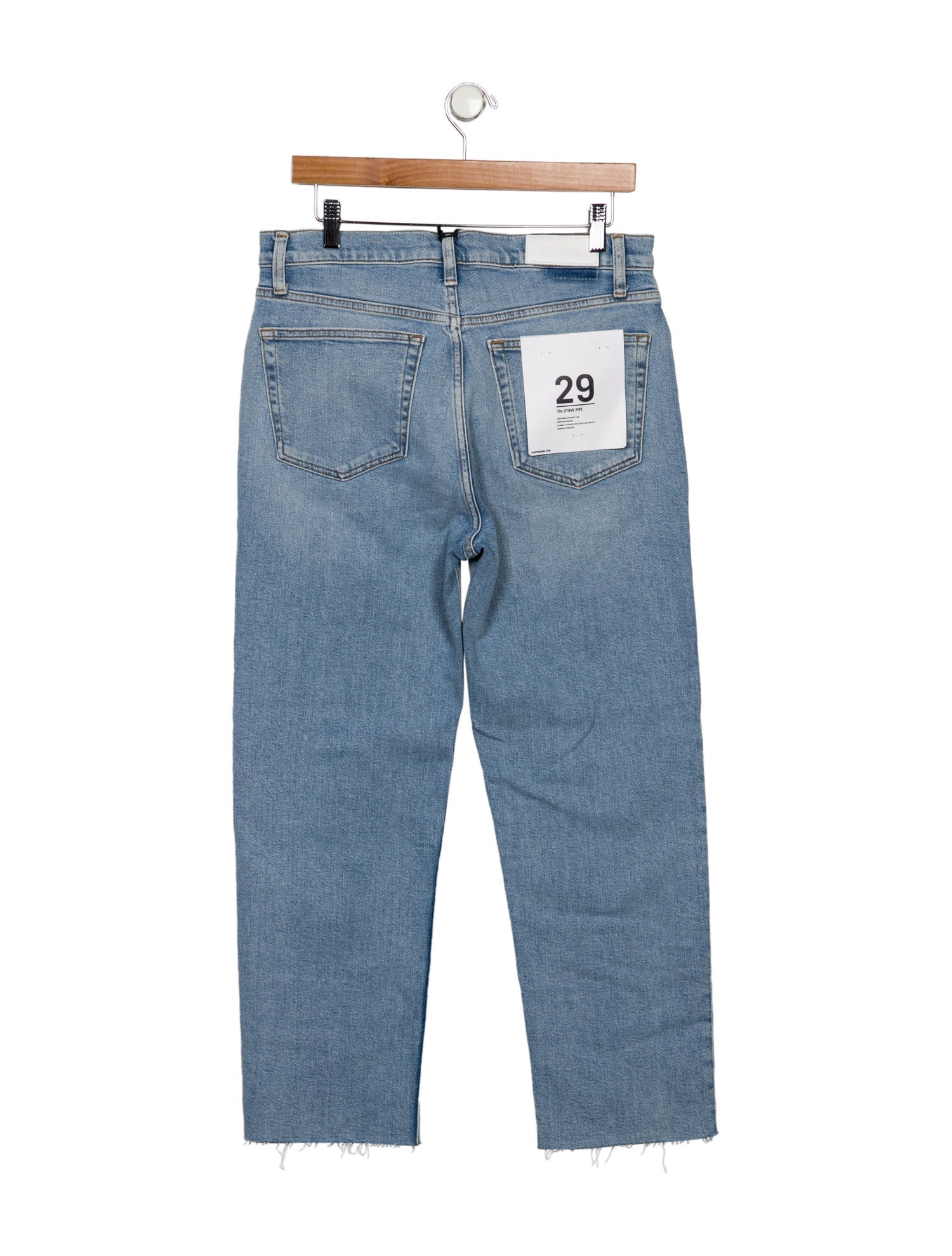 RE/DONE High-Rise Straight Leg Jeans