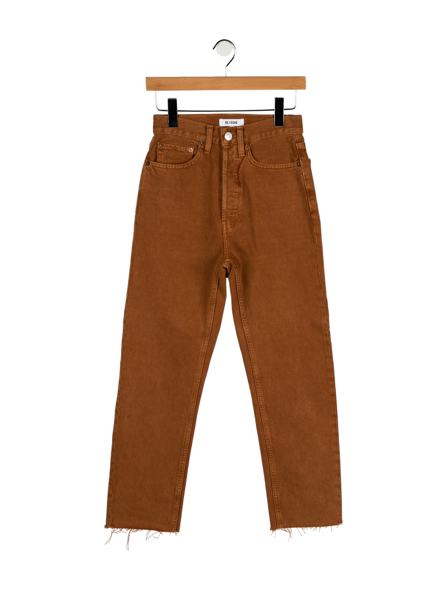RE/DONE High-Rise Straight Leg Jeans
