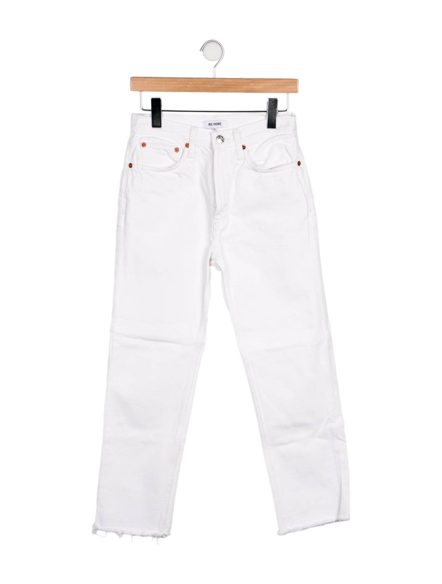 RE/DONE High-Rise Straight Leg Jeans