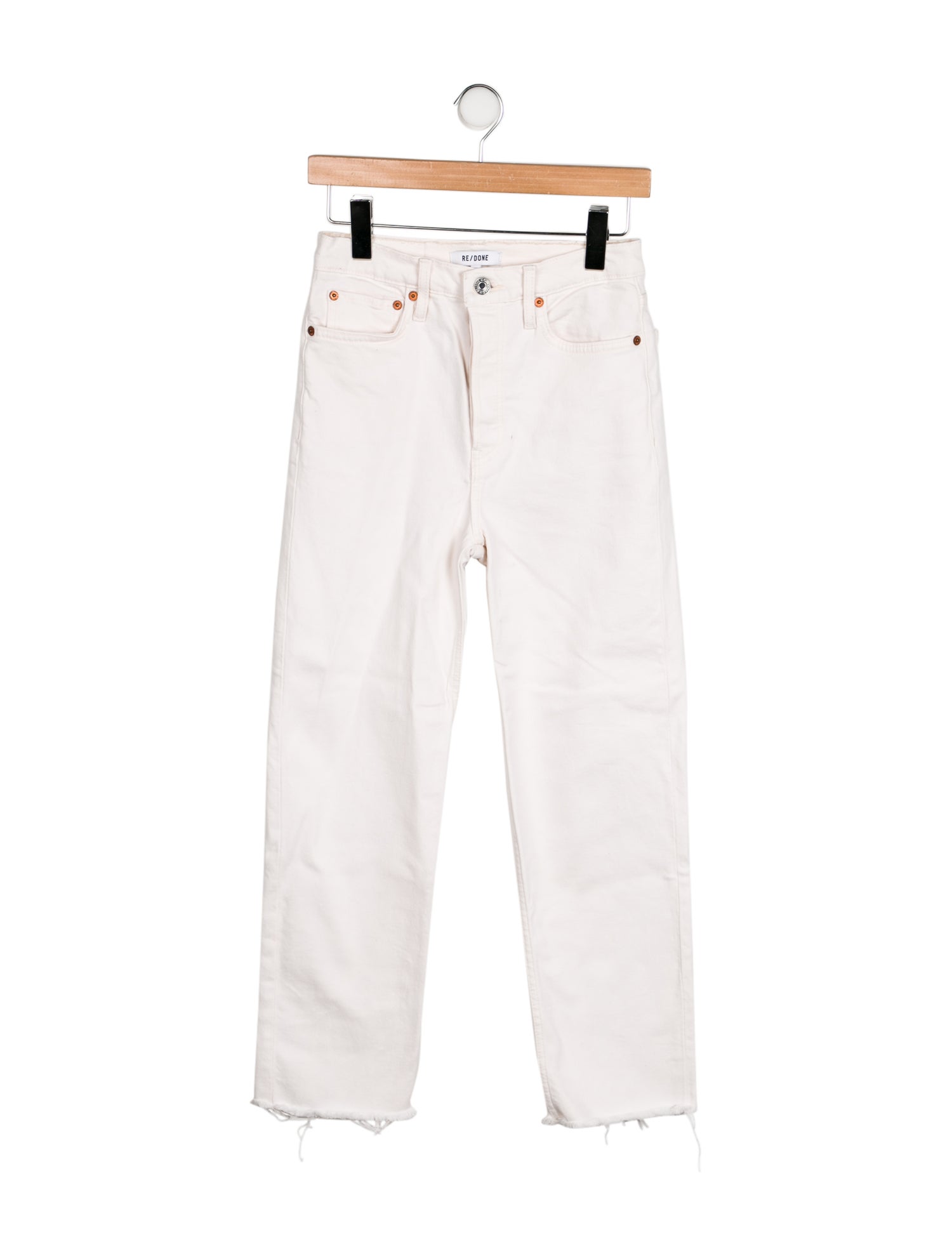 RE/DONE High-Rise Straight Leg Jeans