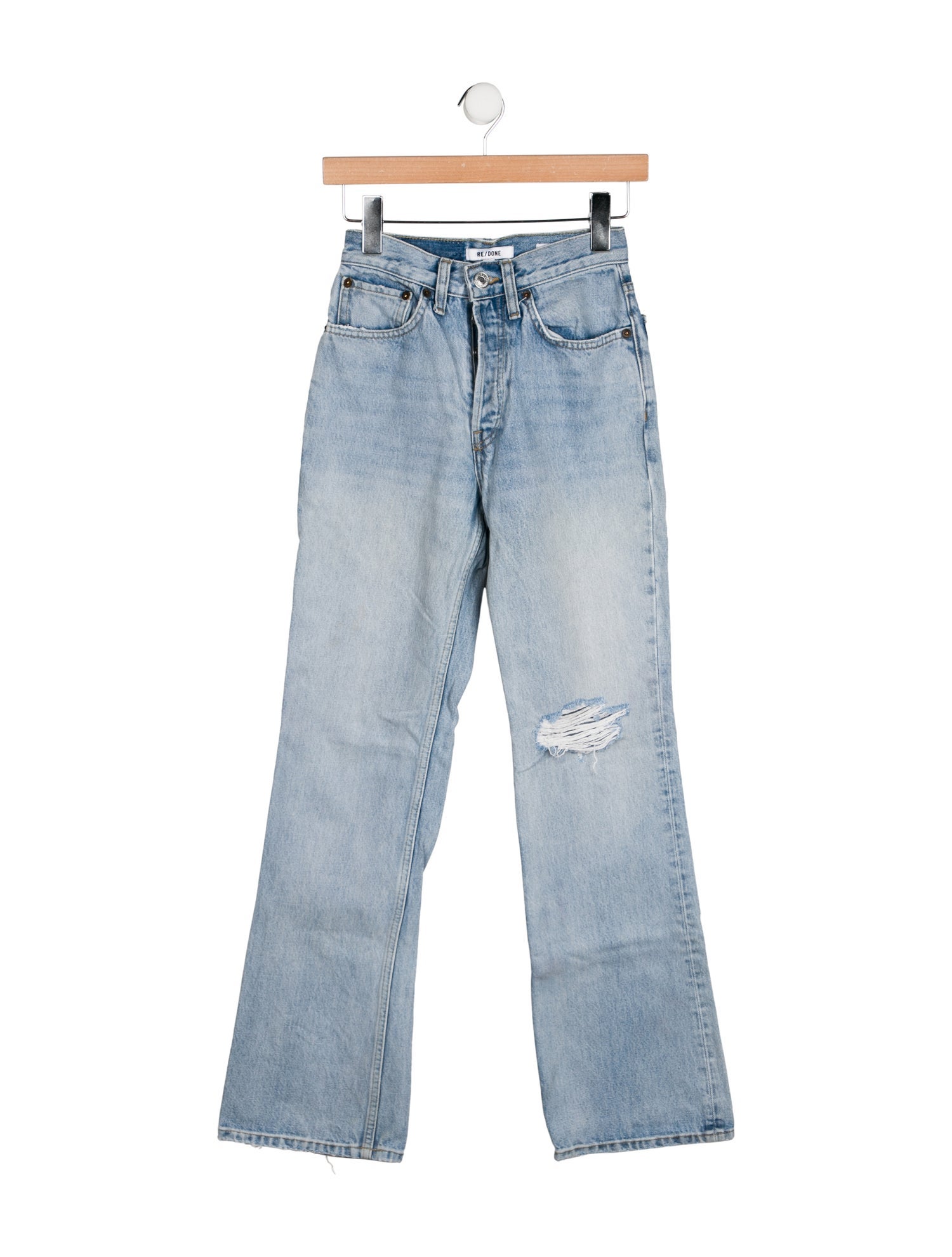 RE/DONE Mid-Rise Straight Leg Jeans