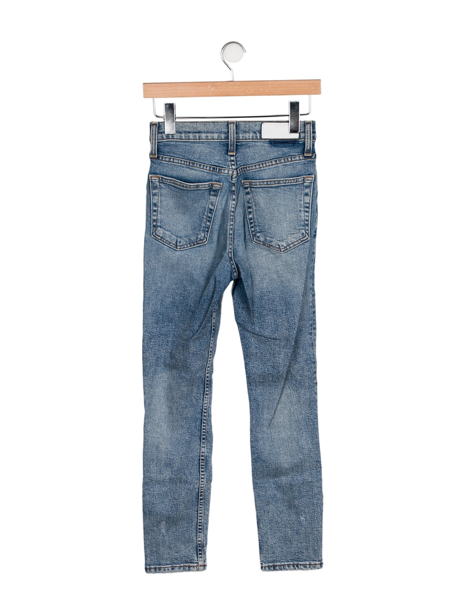 RE/DONE High-Rise Straight Leg Jeans