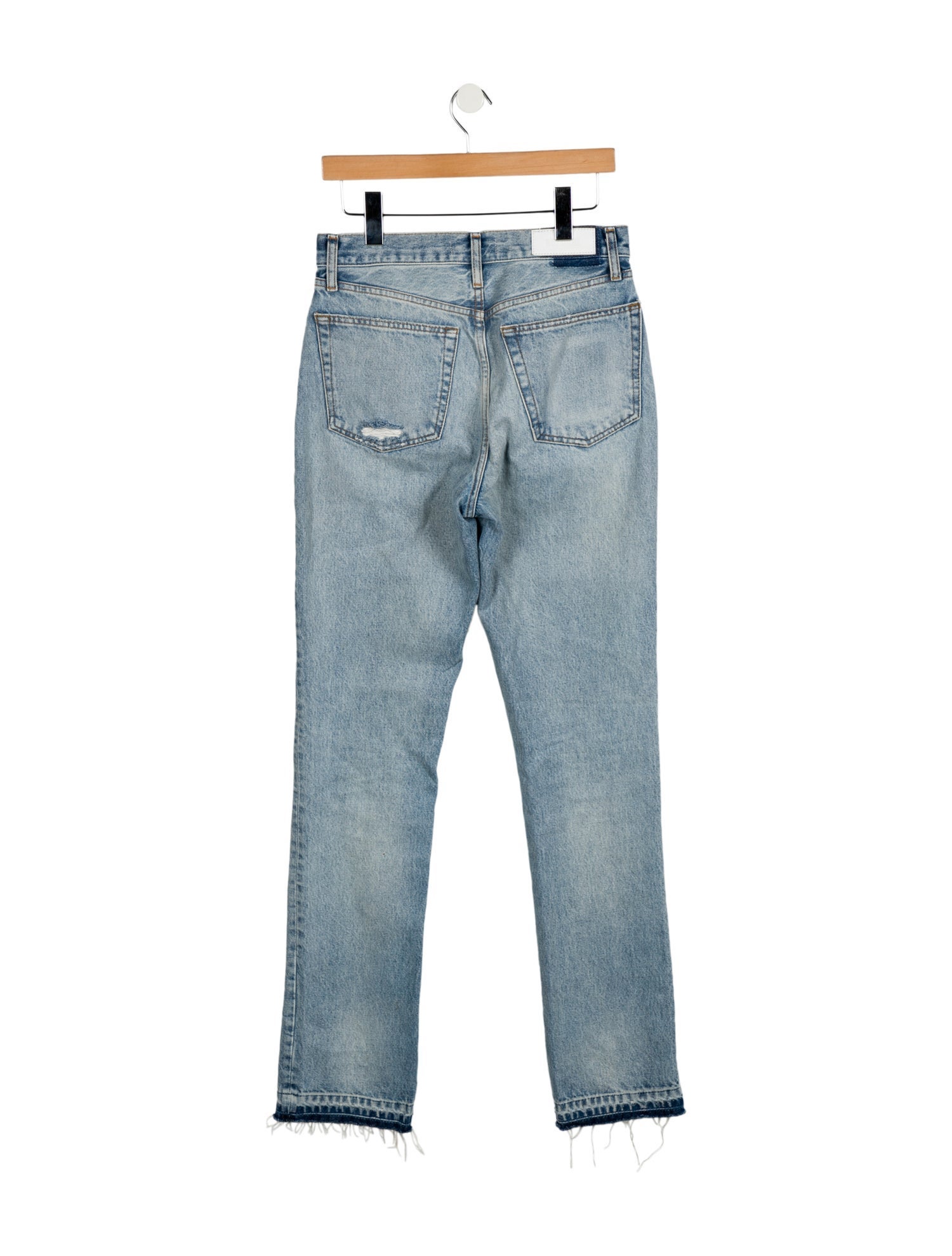 RE/DONE High-Rise Straight Leg Jeans