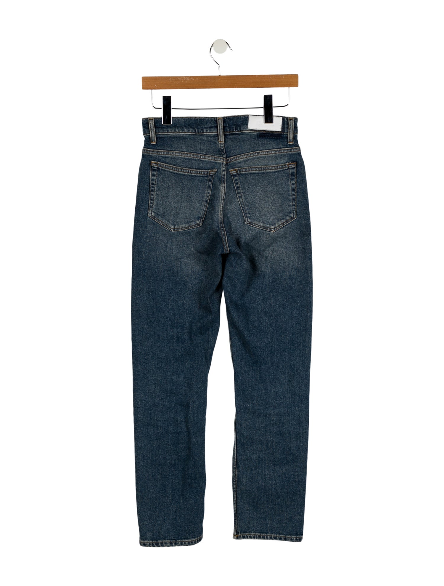RE/DONE Mid-Rise Straight Leg Jeans