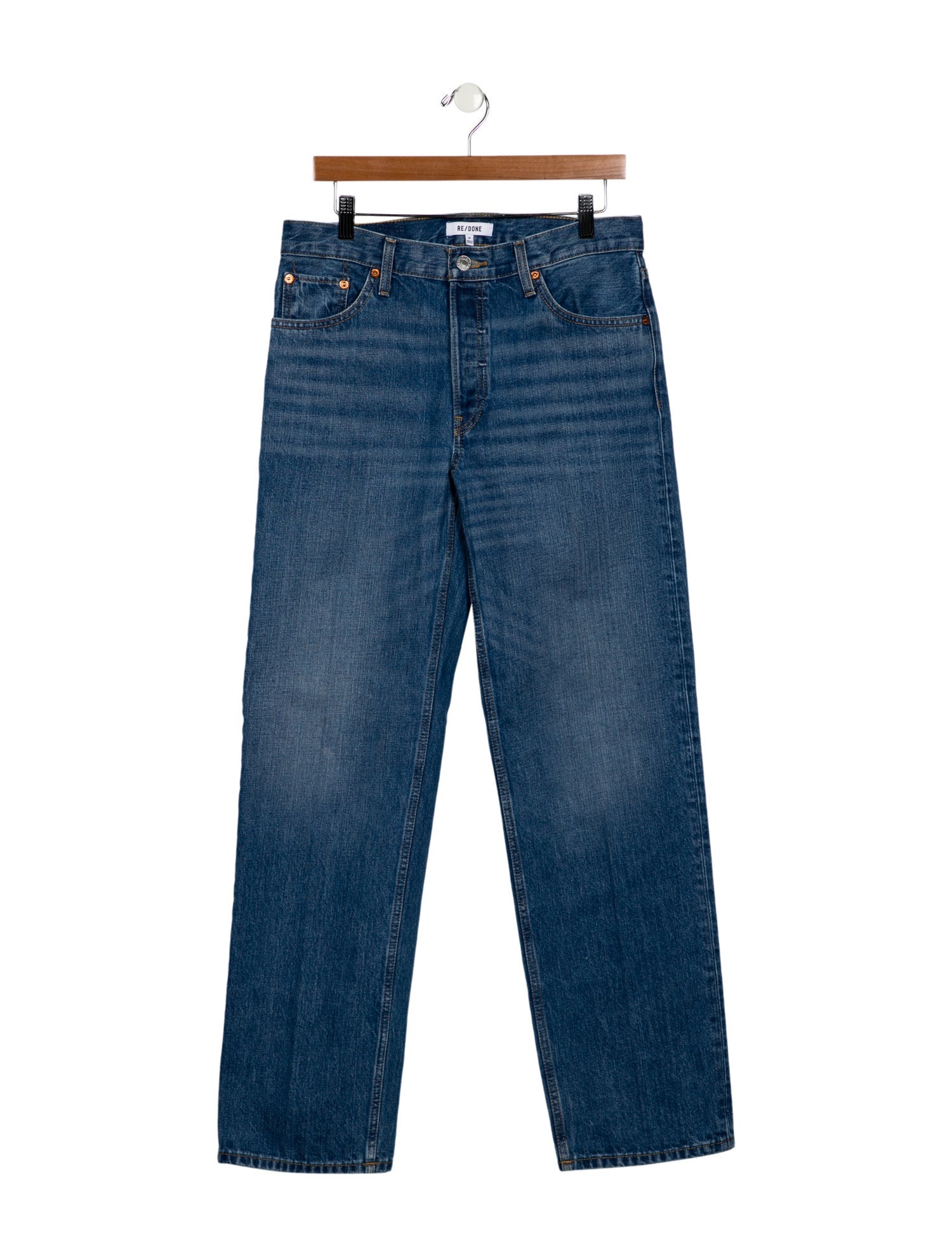 RE/DONE Mid-Rise Wide Leg Jeans