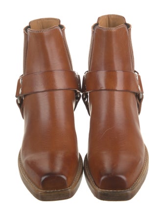 RE/DONE Leather Studded Accents Chelsea Boots