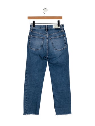 RE/DONE High-Rise Straight Leg Jeans