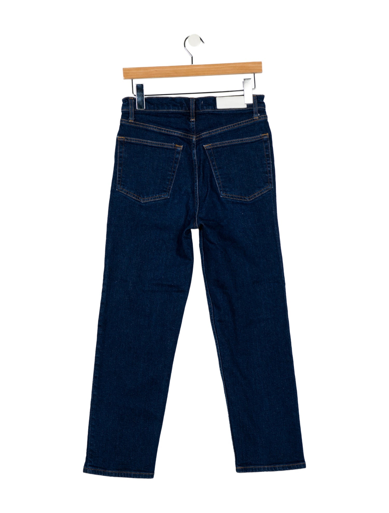 RE/DONE High-Rise Straight Leg Jeans