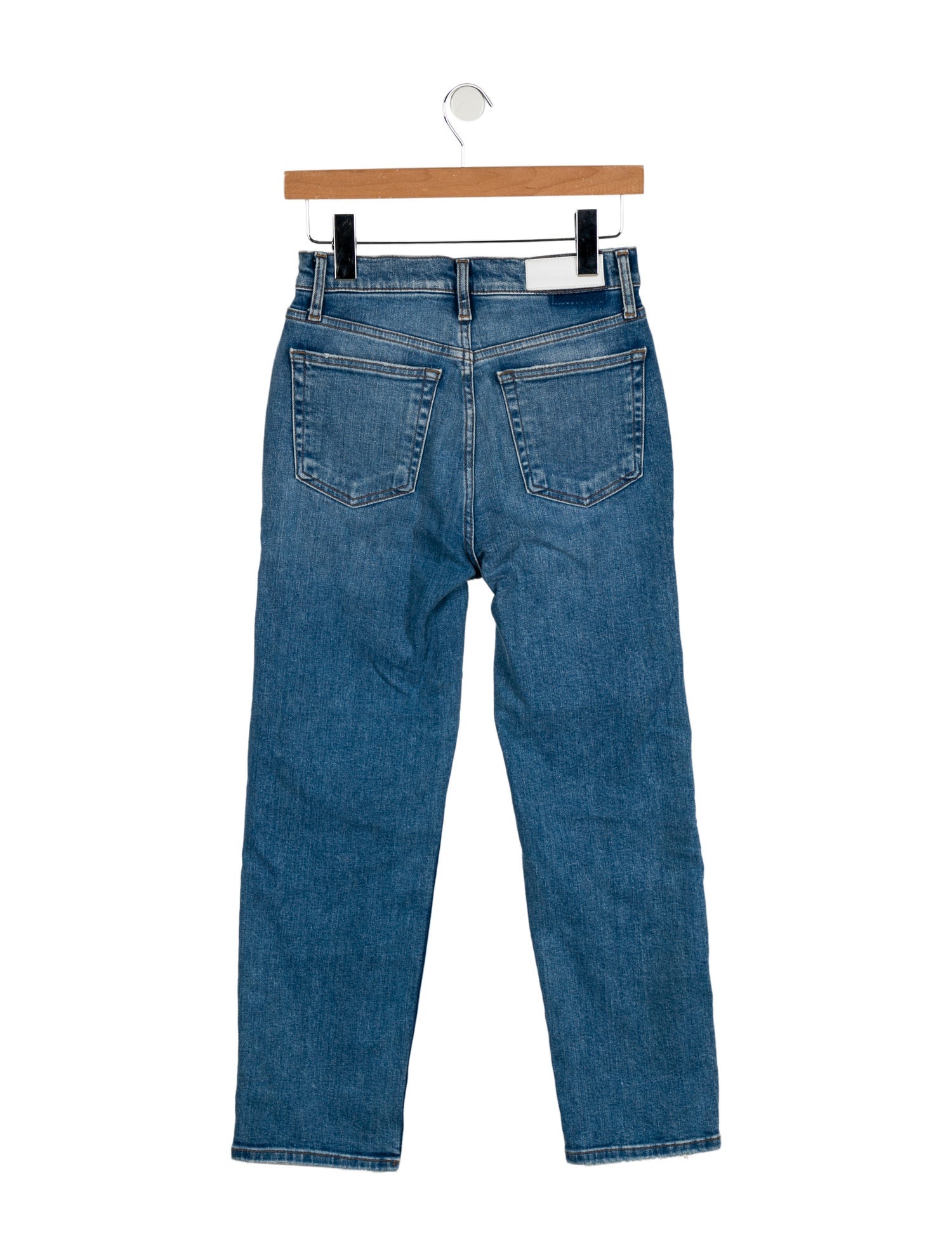 RE/DONE High-Rise Straight Leg Jeans