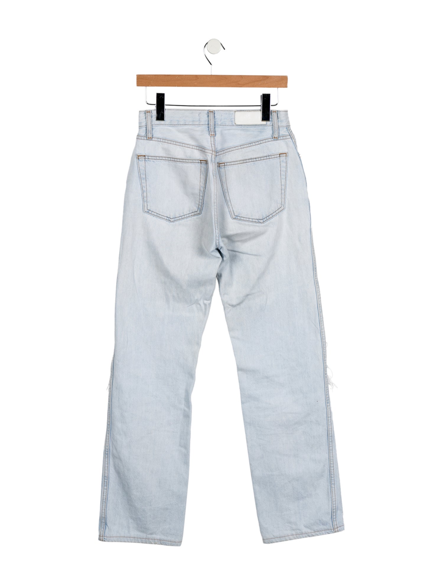 RE/DONE High-Rise Straight Leg Jeans