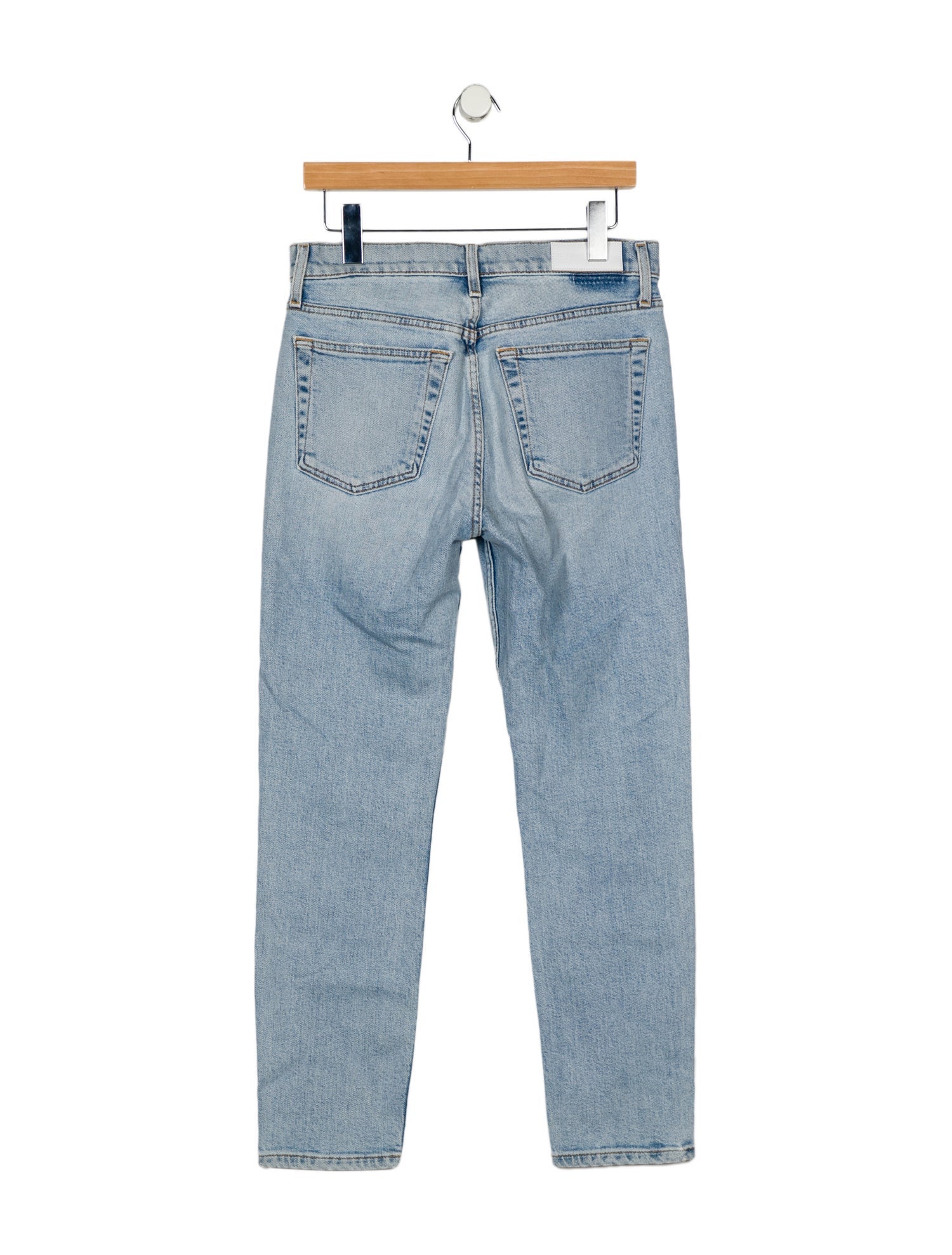 RE/DONE High-Rise Straight Leg Jeans