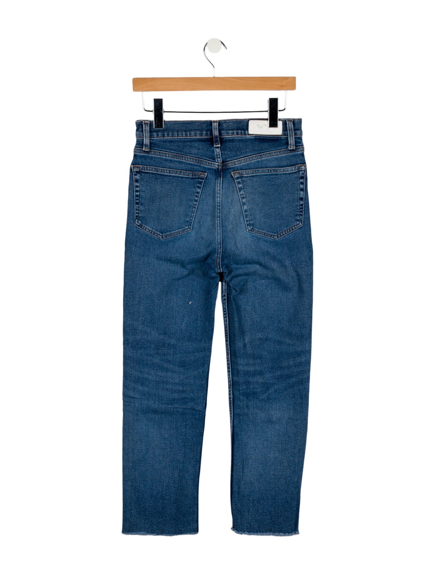RE/DONE High-Rise Straight Leg Jeans