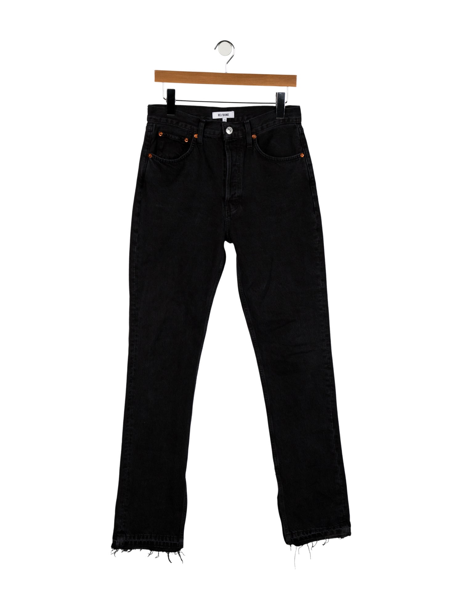 RE/DONE High-Rise Straight Leg Jeans